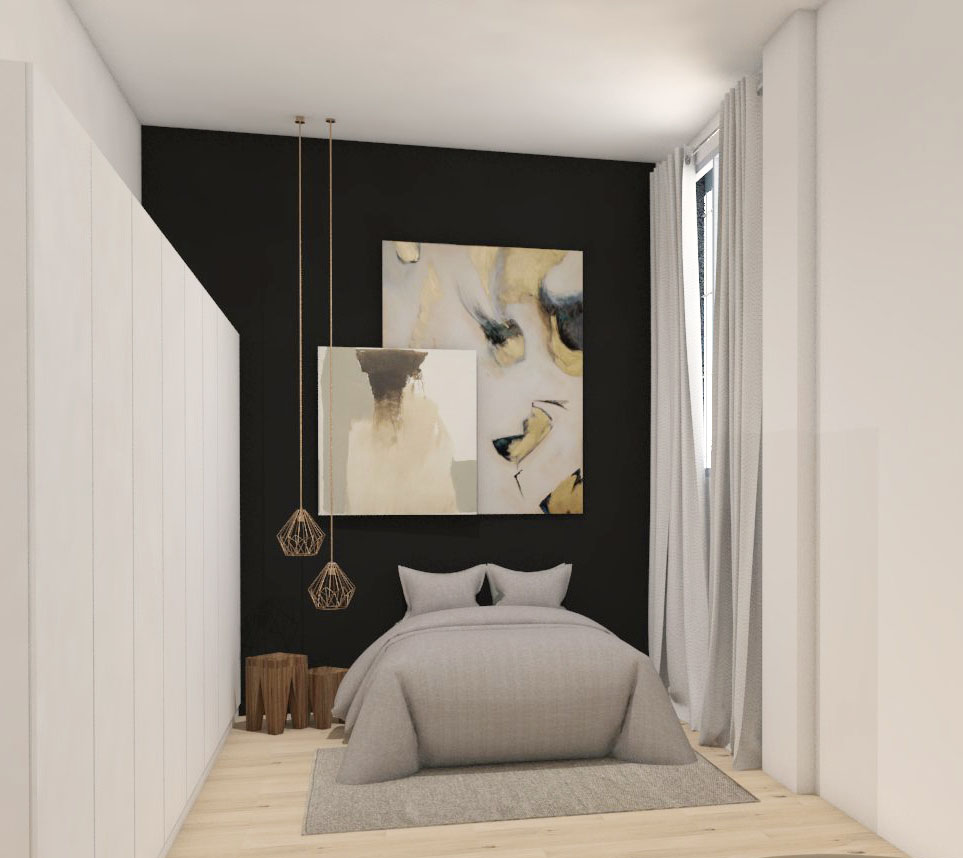 imatge d'una habitació moderna creada per Nava Interiors estudi de disseny d'interiors