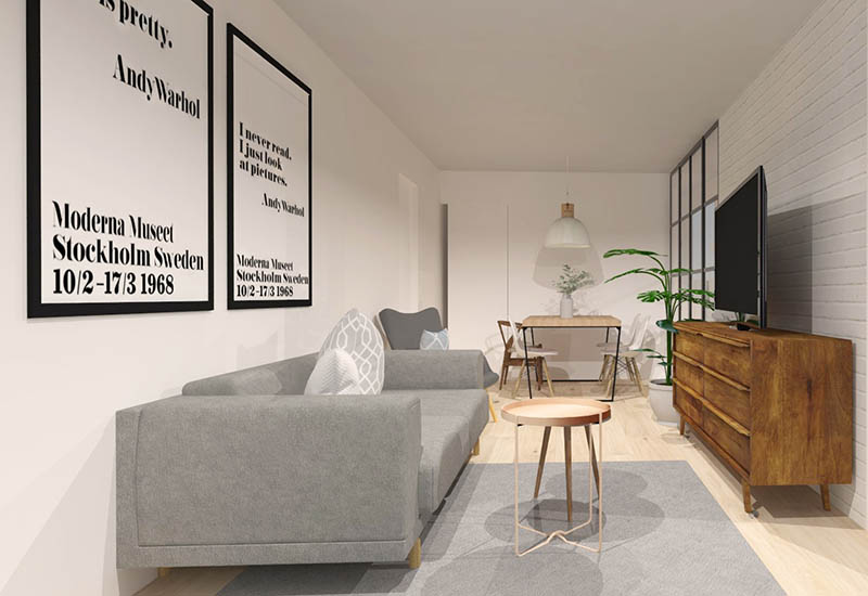 Menjador industrial dissenyat per un estudi de disseny d'interiors de Sant Cugat
